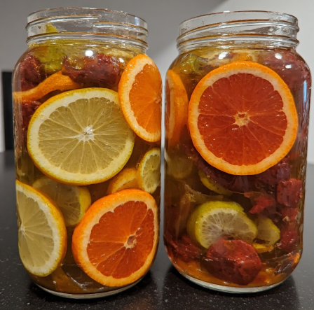 Natural Food Preservative (Citrus-Vinegar Based)