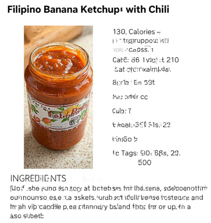 Filipino Banana Ketchup with Chili