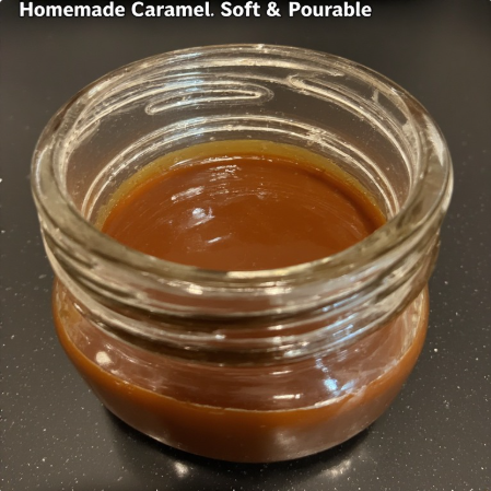 Homemade Caramel (Soft & Pourable)