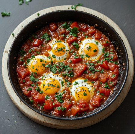 Egg & Tomato Stew (Shakshuka Mini)
