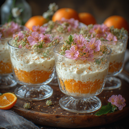 Greek Orange Blossom Pudding