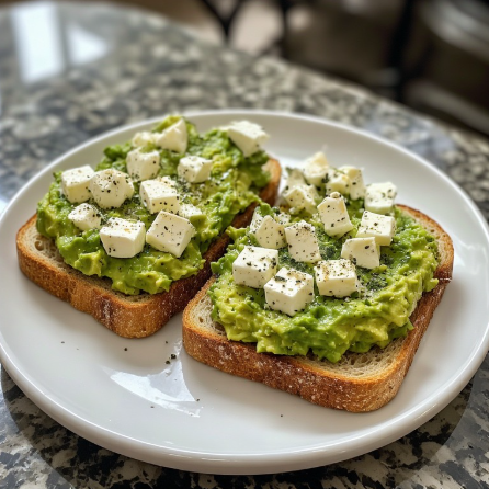 Greek Avocado Toast