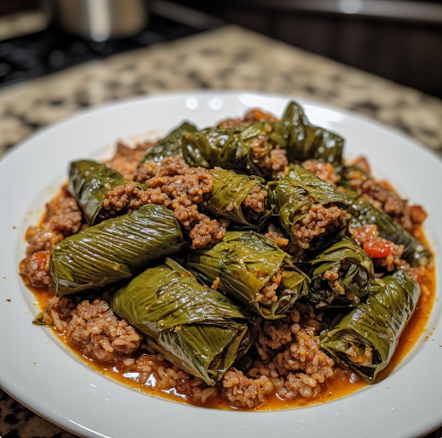 Greek Stuffed Grape Leaves