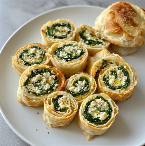 Spinach and Feta Pinwheels