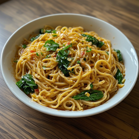 Egg White & Spinach Soy Noodles