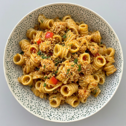 Ground Chicken & Bell Pepper Quinoa Fusilli