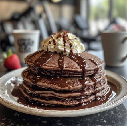 Chocolate Protein Pancakes