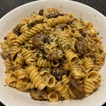 Egg White & Mushroom Soy Fusilli