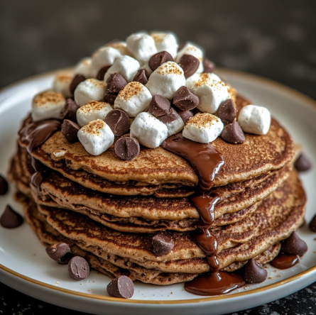 S'mores Protein Pancakes