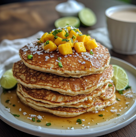 Coconut Lime Protein Pancakes