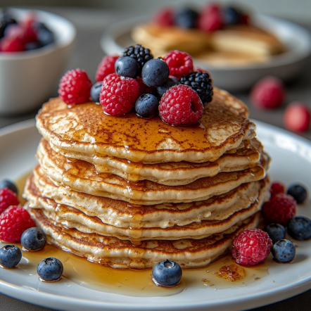 Vanilla Bean Protein Pancakes