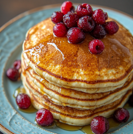 Orange Cranberry Protein Pancakes