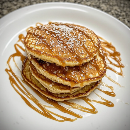 Salted Caramel Protein Pancakes