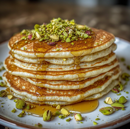 Pistachio Protein Pancakes