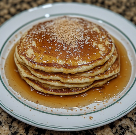 Eggnog Protein Pancakes