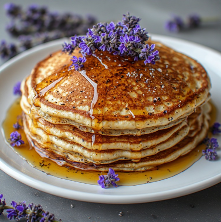 Lavender Honey Protein Pancakes