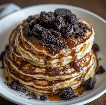 Oreo-Inspired Protein Pancakes