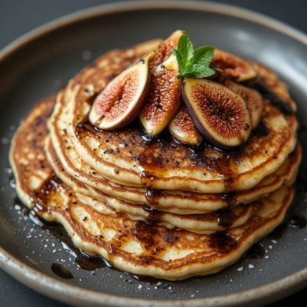 Foie Gras & Fig Protein Pancakes (Savory Luxury)
