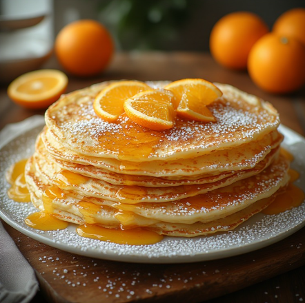 Crêpes Suzette Protein Pancakes (Orange Liqueur Style)
