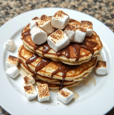 Toasted Marshmallow Protein Pancakes