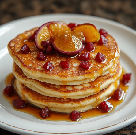 Mangosteen & Tahitian Vanilla Soufflé Pancakes