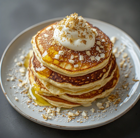 White Alba Truffle & Mascarpone Soufflé Pancakes