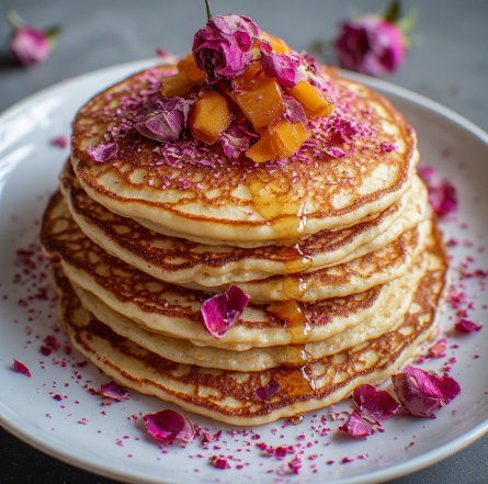 Rambutan & Saffron Rose Protein Pancakes