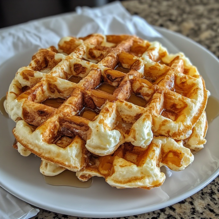 Greek Yogurt & Egg White Waffles (No Flour)