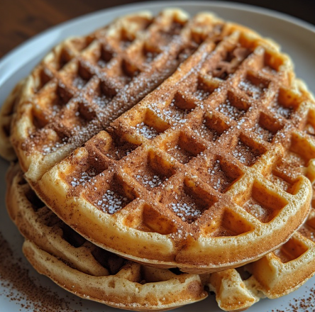Cinnamon Roll Waffles