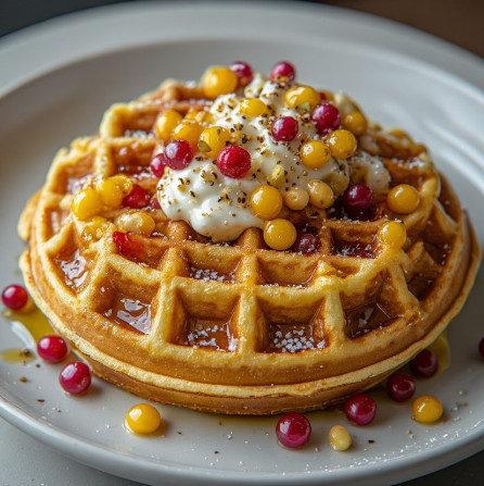 Oat & Chia Vegan Protein Waffles