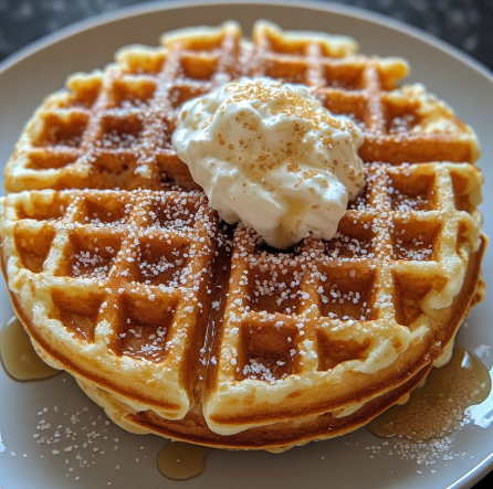 Instant Oats & Plant Yogurt Waffles