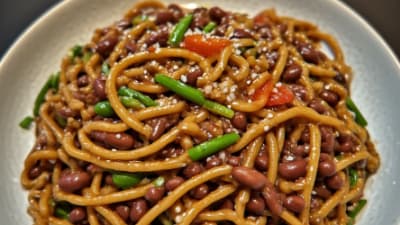 Single-Serving Jajangmyeon (Korean Black Bean Noodles)