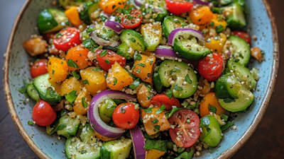 Single-Bowl Vegetable Salad (Israeli / Filipino Style)