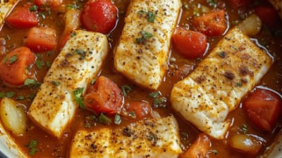 Single-Pot Tomato & White Fish Stew