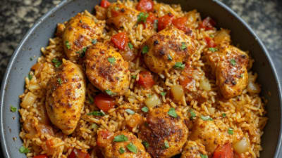 Single-Pot Chicken & Rice (One-Pot Kabsa Mini)