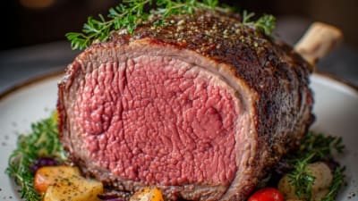 Standing Beef Rib Roast (Prime Rib – Dramatic Centerpiece)