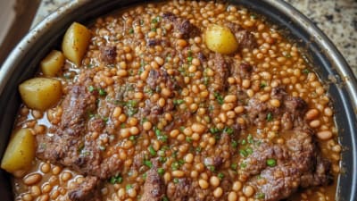 Beef Brisket Cholent (Mega Pot)
