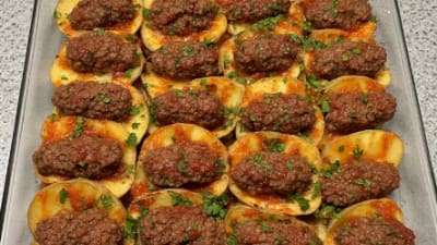 Beef & Potato Kefta Tray Bake