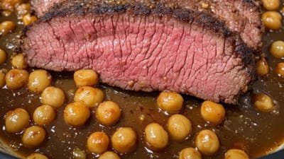 Whole Beef Brisket with Chickpeas & Potatoes (Mega Braise)