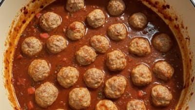 Beef & Lamb Meatball Stew (Large Pot)