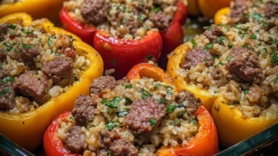 Lamb & Beef Stuffed Peppers (Large Tray)