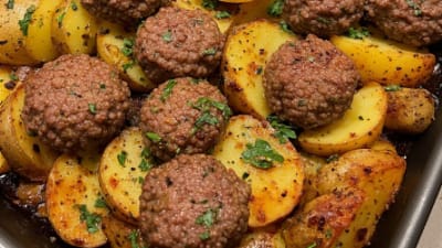 Lamb & Beef Kofta Tray Bake