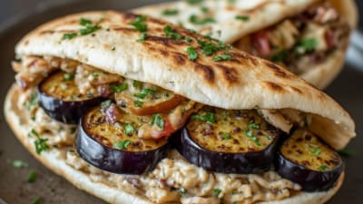 Sabich (Eggplant Pita Sandwich)
