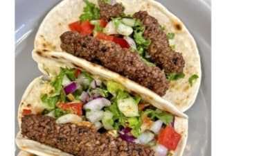 Israeli Beef Kebab Pita (Kofta Style)