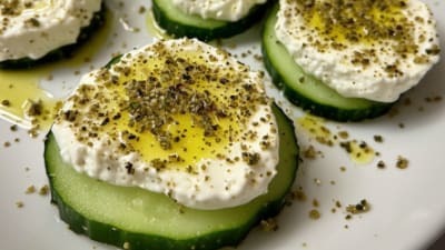 Labneh & Za’atar Cucumber Bites