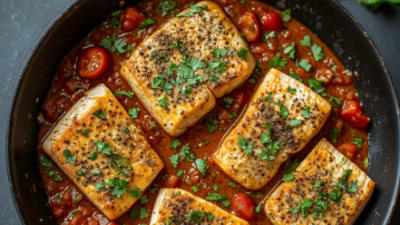 Fish in Spicy Tomato Sauce (Chraime)