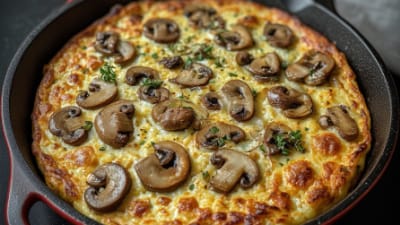 Basler Léckerli-Style Frittata mit Pilzen