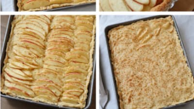 Schweizer Apfel-Rahm-Schnitte (Swiss Apple Cream Slice)