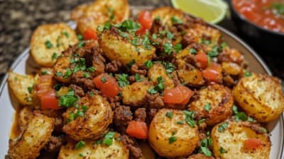 Tostones con Queso y Chorrito de Puerco