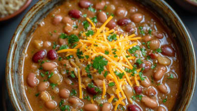 Sopa de Frijoles con Queso Quesito